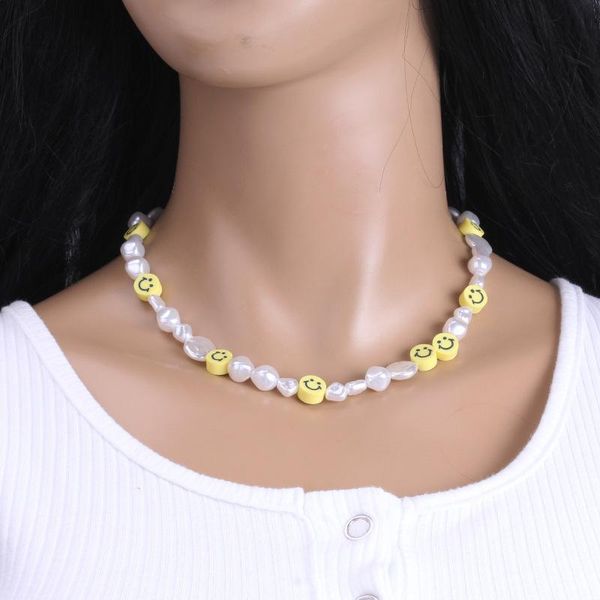 chains bohemian soft pottery clay bead necklace for women fashion pearl choker pendant party gift, Silver
chains bohemian soft pottery clay bead necklace for women fashion pearl choker pendant party gift, Silver