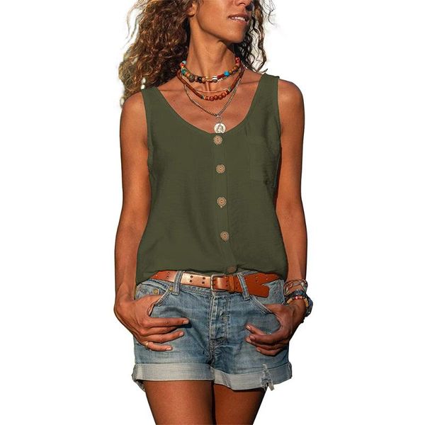 women's tanks & camis summer green v-neck sleeveless tidewomen buttons casual solid color harajuku vest fashion female plus size cloth, White
women's tanks & camis summer green v-neck sleeveless tidewomen buttons casual solid color harajuku vest fashion female plus size cloth, White
