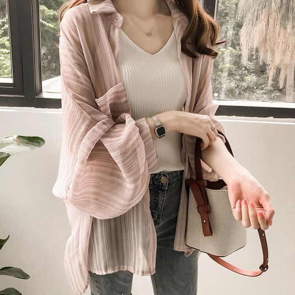 blouses women plus size 4xl loose striped summer chiffon womens shirts lightweight causal sun-proof thin chic fashion women's &, White
blouses women plus size 4xl loose striped summer chiffon womens shirts lightweight causal sun-proof thin chic fashion women's &, White