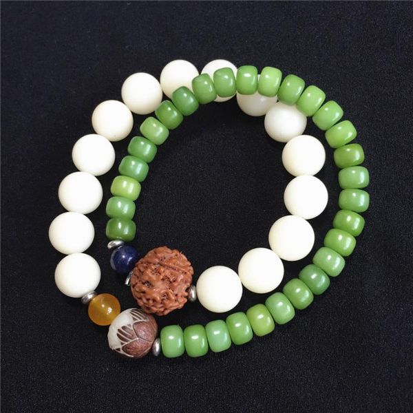beaded, strands style natural white bodhi root bracelet carving lotus vajra jewelry wholesale, Black
beaded, strands style natural white bodhi root bracelet carving lotus vajra jewelry wholesale, Black