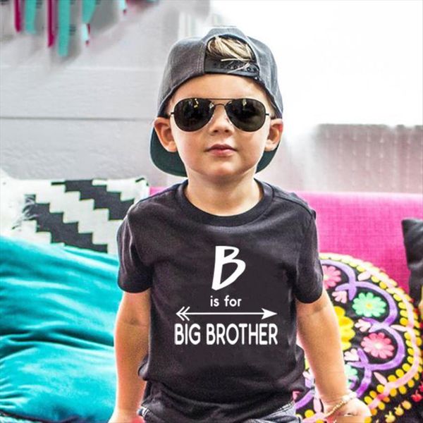 b is for big brother print funny kids toddler boys fashion announcement to be brothers tees casual t shirt, Blue
b is for big brother print funny kids toddler boys fashion announcement to be brothers tees casual t shirt, Blue
