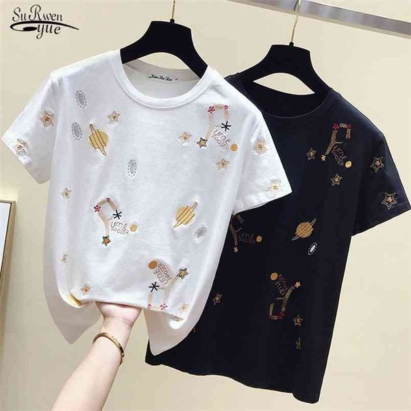 casual shirt summer women and blouses short sleeve comfortable female embroidery clothing 4863 210421, White
casual shirt summer women and blouses short sleeve comfortable female embroidery clothing 4863 210421, White