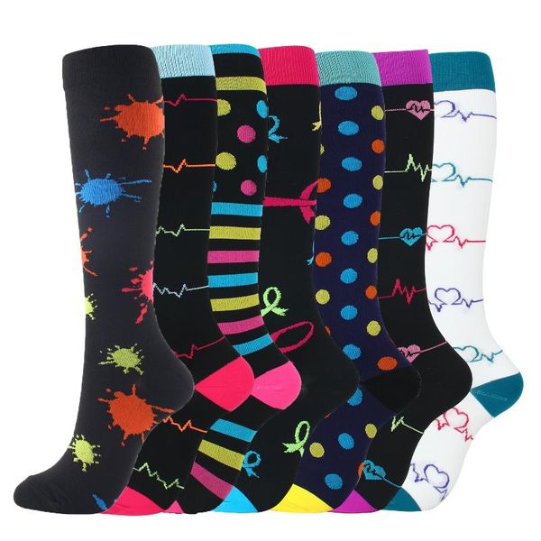 sports socks fashion printed compression men women stocking 6/7/8 pairs/pack drop, Black
sports socks fashion printed compression men women stocking 6/7/8 pairs/pack drop, Black