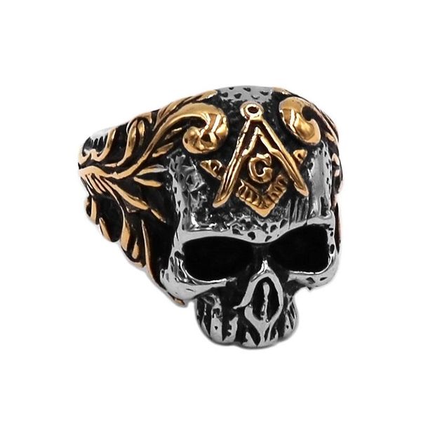 wedding rings gold masonic skull biker ring stainless steel jewelry classic flower mens wholesale swr0934, Slivery;golden
wedding rings gold masonic skull biker ring stainless steel jewelry classic flower mens wholesale swr0934, Slivery;golden