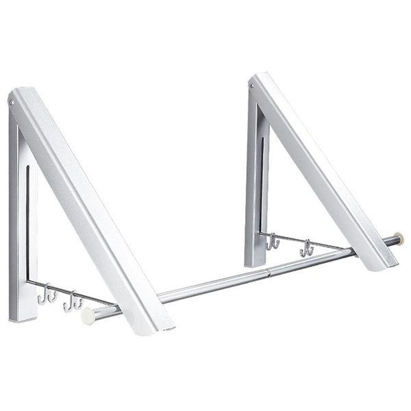 -wall mounted clothes rack,folding coat hanger dryer hanging rail rod wardrobe hooks for bathroom balcony hangers & racks
-wall mounted clothes rack,folding coat hanger dryer hanging rail rod wardrobe hooks for bathroom balcony hangers & racks
