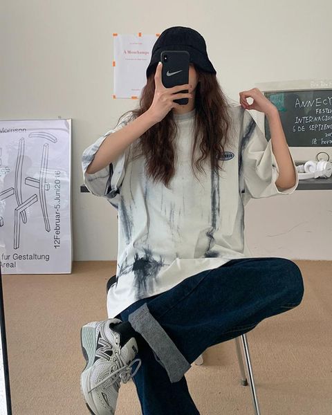 the tie dye summer t shirt men print short sleeve ladies girls t-shirts harajuku fashion female oversized t-shirt women's, White
the tie dye summer t shirt men print short sleeve ladies girls t-shirts harajuku fashion female oversized t-shirt women's, White