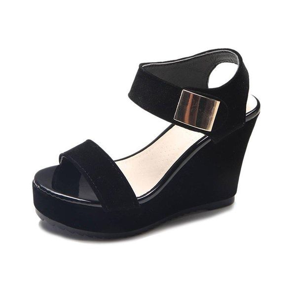 dress shoes 2021 summer all-match korean style simple open-toed wedges with thick-soled sandals women, Black
dress shoes 2021 summer all-match korean style simple open-toed wedges with thick-soled sandals women, Black