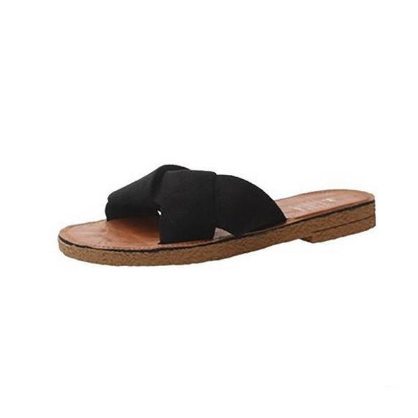 slippers for women wear in 2021 summer one-piece with suede flat bottom cross women's holiday shoes, Black
slippers for women wear in 2021 summer one-piece with suede flat bottom cross women's holiday shoes, Black