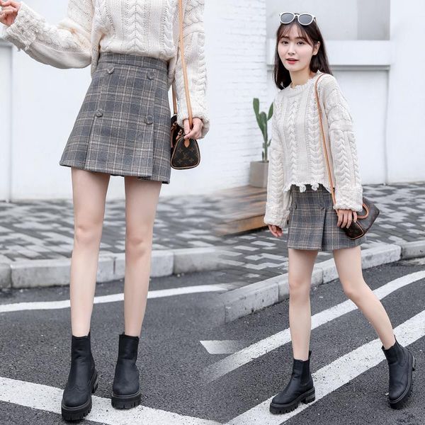skirts women plaid skirt female button autumn/winter 2021 casual empire waist above knee mini a-line office lady sweet, Black
skirts women plaid skirt female button autumn/winter 2021 casual empire waist above knee mini a-line office lady sweet, Black