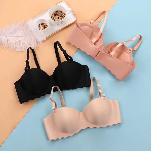bras seamless for women wireless push up bra solid color adjusted soft bralette simple comfortable underwear lingerie, Red;black
bras seamless for women wireless push up bra solid color adjusted soft bralette simple comfortable underwear lingerie, Red;black