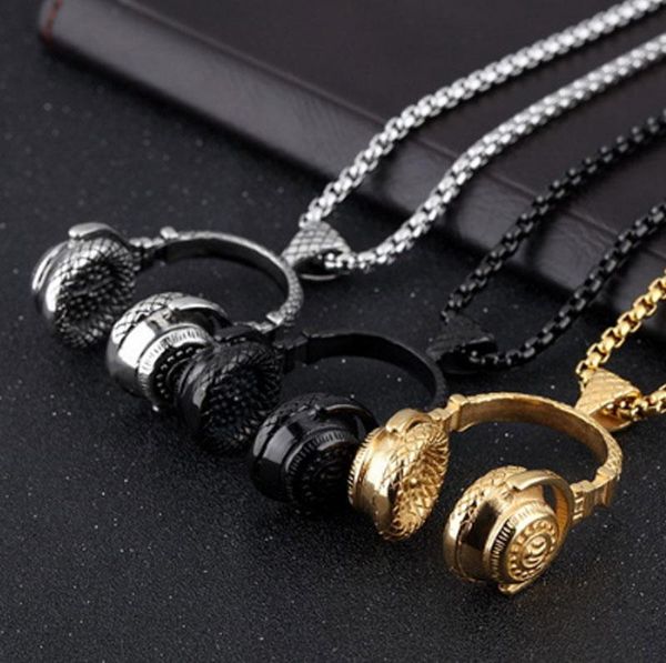 music headphone pendant necklace long chain men women hip hop jewelry rock headset male gift necklaces, Silver
music headphone pendant necklace long chain men women hip hop jewelry rock headset male gift necklaces, Silver