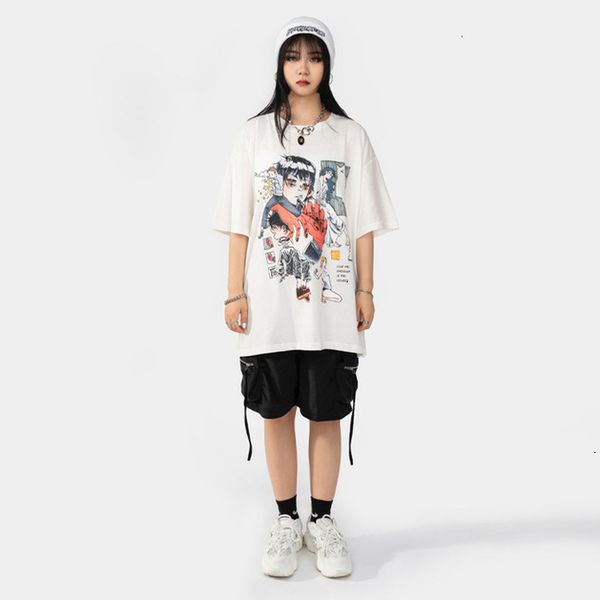 women's t-shirt summer tide brand twodimensional animation cartoon printed tshirt ins summer design personalized mens ueen, White
women's t-shirt summer tide brand twodimensional animation cartoon printed tshirt ins summer design personalized mens ueen, White