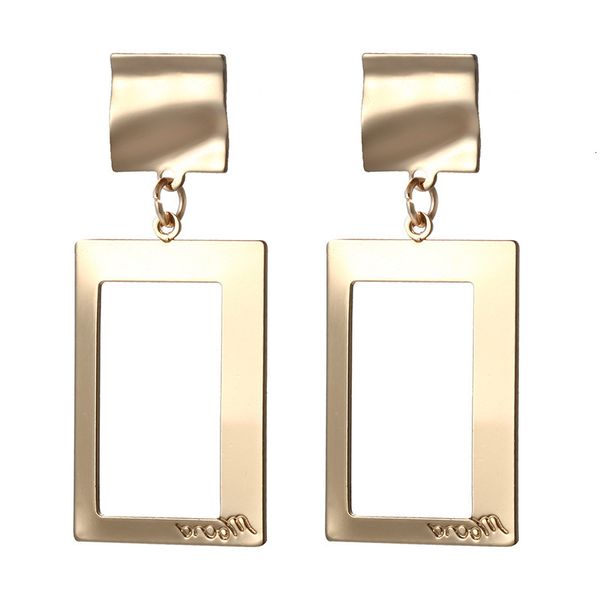 studs earrings popular with exaggerated temperament metal long geometric rectangular hollow female personality, Golden;silver
studs earrings popular with exaggerated temperament metal long geometric rectangular hollow female personality, Golden;silver