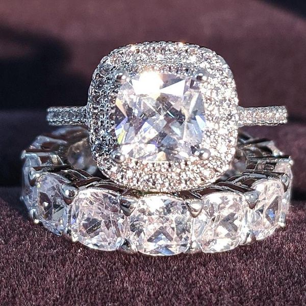 cluster rings 2021 925 sterling silver cushion cut finger ring sets for women jewelry pure wedding engagement personalized r5701, Golden;silver
cluster rings 2021 925 sterling silver cushion cut finger ring sets for women jewelry pure wedding engagement personalized r5701, Golden;silver