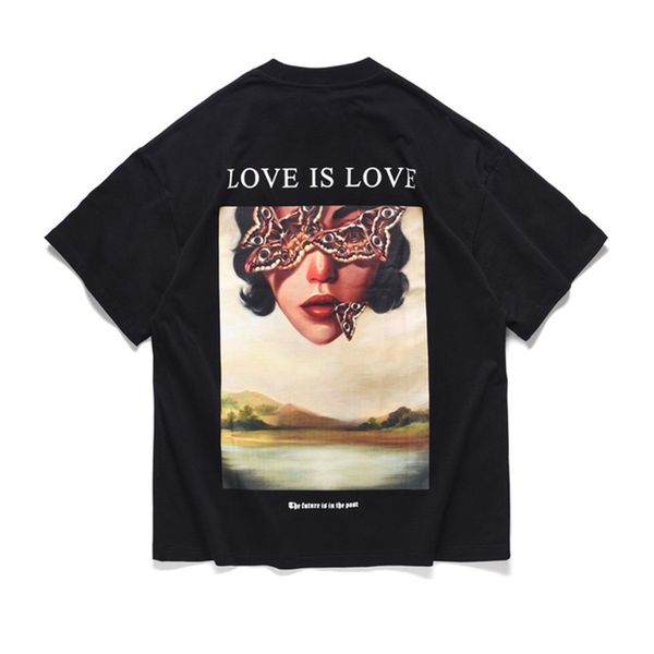print streetwear men women t-shirt short sleeve summer oversized men's tshirt, White;black
print streetwear men women t-shirt short sleeve summer oversized men's tshirt, White;black