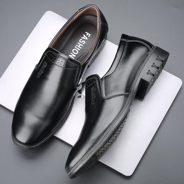 business formal wear men's shoes spring leather simple trendy british shoe covers pointed toe m263 dress, Black
business formal wear men's shoes spring leather simple trendy british shoe covers pointed toe m263 dress, Black