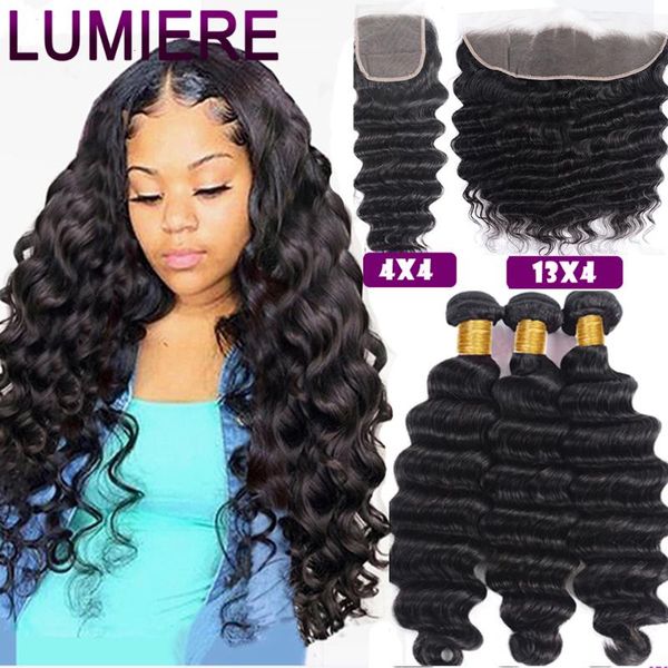 human hair bulks lumiere loose deep wave bundles with closure 28 30 40 inch peruvian frontal 3/4 extension, Black
human hair bulks lumiere loose deep wave bundles with closure 28 30 40 inch peruvian frontal 3/4 extension, Black