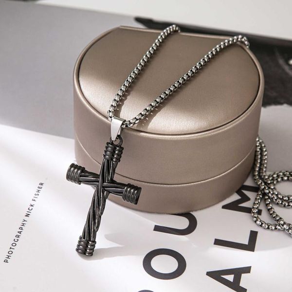 pendant necklaces men's stainless steel cross necklace christian jesus for women vintage jewelry gifts wc051, Silver
pendant necklaces men's stainless steel cross necklace christian jesus for women vintage jewelry gifts wc051, Silver