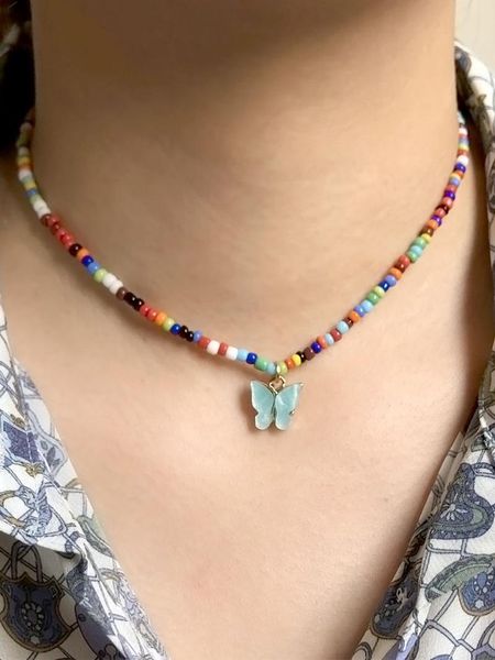 chains 2021 spring colorful seed bead necklace for women fashion handmade daisy flower beaded chokers necklaces boho jewelry, Silver
chains 2021 spring colorful seed bead necklace for women fashion handmade daisy flower beaded chokers necklaces boho jewelry, Silver