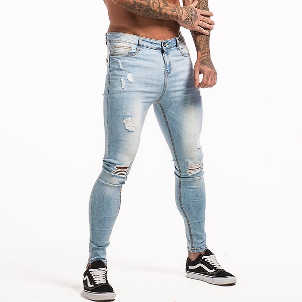 Men's Jeans Gingtto Ripped For Distressed Skinny Streetwear Light Blue Lightweight Stretch Denim Pants Slim Fit Zm11 YAZH
Men's Jeans Gingtto Ripped For Distressed Skinny Streetwear Light Blue Lightweight Stretch Denim Pants Slim Fit Zm11 YAZH