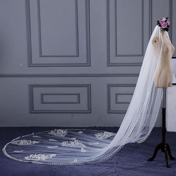 bridal veils 3 meter white ivory cathedral wedding lace edge accessories bride veu de novia voile mariage, Black
bridal veils 3 meter white ivory cathedral wedding lace edge accessories bride veu de novia voile mariage, Black