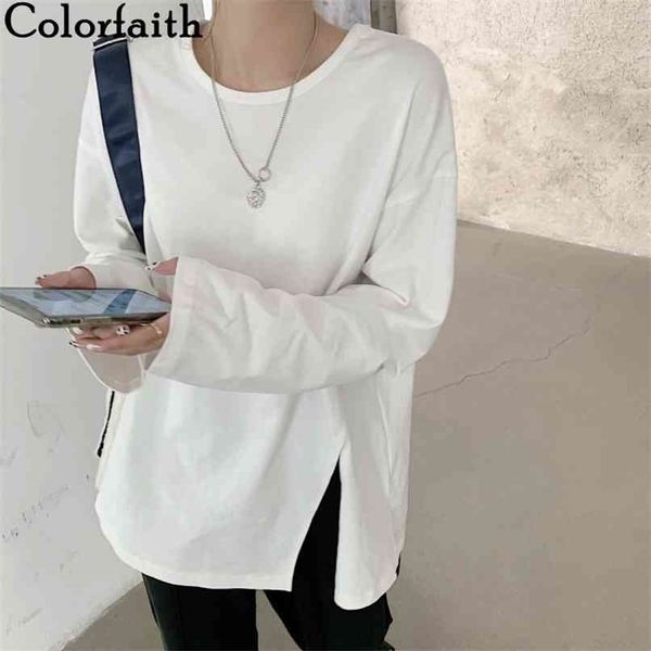 women spring summer t-shirt split bottoming basic fashionable minimalist style wild lady oversize t2521 210427, White
women spring summer t-shirt split bottoming basic fashionable minimalist style wild lady oversize t2521 210427, White