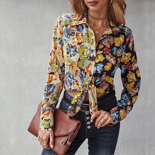 women's floral theme crop blouse shirt floral lace up button print shirt collar basic blue / 3d print o8vy#, White
women's floral theme crop blouse shirt floral lace up button print shirt collar basic blue / 3d print o8vy#, White
