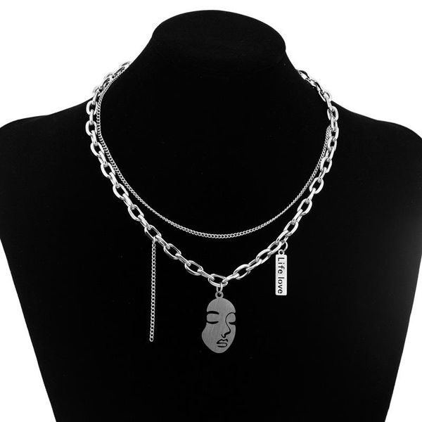 chains 2021 hair stainless steel double layer beauty necklace hip-hop men and women stacking clavicle chain, Silver
chains 2021 hair stainless steel double layer beauty necklace hip-hop men and women stacking clavicle chain, Silver