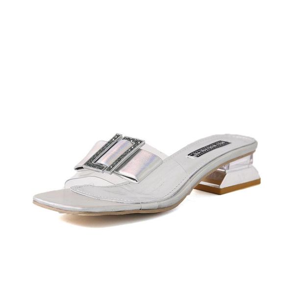 slippers women 2021 summer outdoor clear mid heel woman slipper metal decoration ladies slides shoe 35-39, Black
slippers women 2021 summer outdoor clear mid heel woman slipper metal decoration ladies slides shoe 35-39, Black