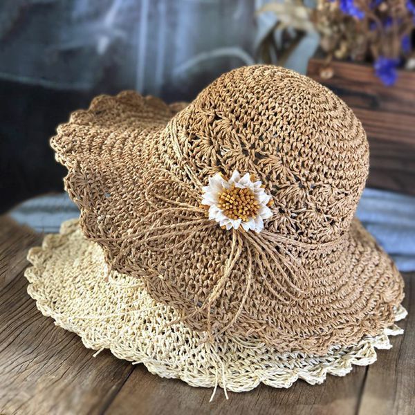 foldable straw female summer small fresh basin hat seaside vacation sunshade fisherman flower beach hat, Yellow
foldable straw female summer small fresh basin hat seaside vacation sunshade fisherman flower beach hat, Yellow