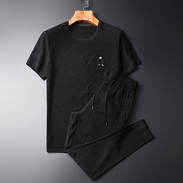tracksuit shirt summer mens set (t-shirt+pants) luxury wrinkle fabric handmade beaded man plus size 4xl embroidered casual male sets, Gray
tracksuit shirt summer mens set (t-shirt+pants) luxury wrinkle fabric handmade beaded man plus size 4xl embroidered casual male sets, Gray