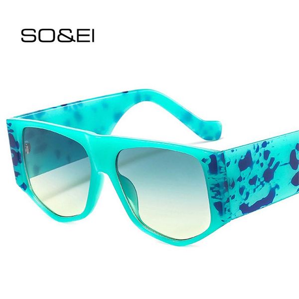 sunglasses so&ei fashion oversized square colorful leopard women vintage gradient eyewear shades uv400 men wide legs sun glasses, White;black
sunglasses so&ei fashion oversized square colorful leopard women vintage gradient eyewear shades uv400 men wide legs sun glasses, White;black