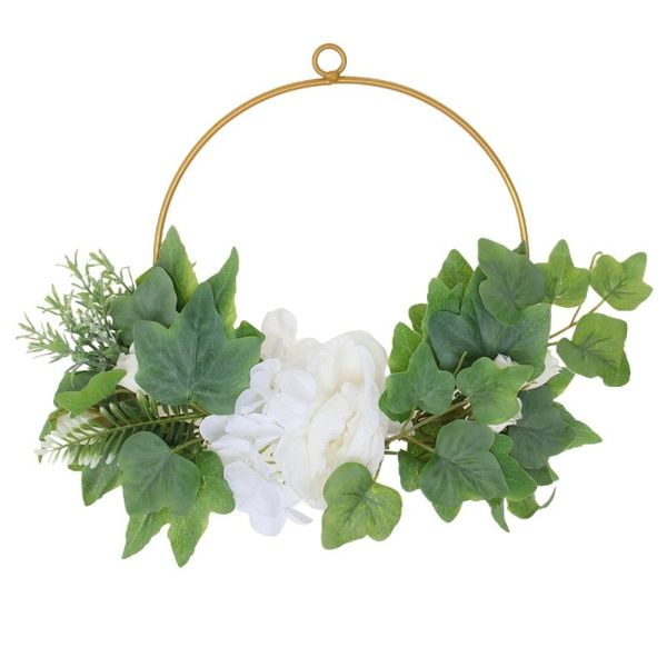 decorative flowers & wreaths 1pc artificial garland iron art circle simulated hydrangea sweetpotato leaf wreath wall hanging ornament
decorative flowers & wreaths 1pc artificial garland iron art circle simulated hydrangea sweetpotato leaf wreath wall hanging ornament