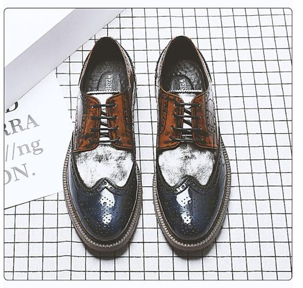 classic patchwork bullock business shoes men designer formal dress leather shoes men's dress formal shoes big size, Black
classic patchwork bullock business shoes men designer formal dress leather shoes men's dress formal shoes big size, Black