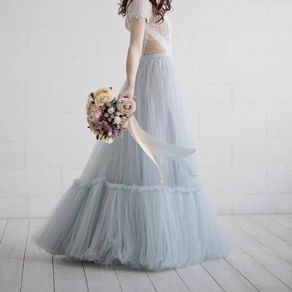 skirts dusty blue long tulle skirt custom made rustic bridal wedding fashion spliced mesh floor length women faldas saias, Black
skirts dusty blue long tulle skirt custom made rustic bridal wedding fashion spliced mesh floor length women faldas saias, Black