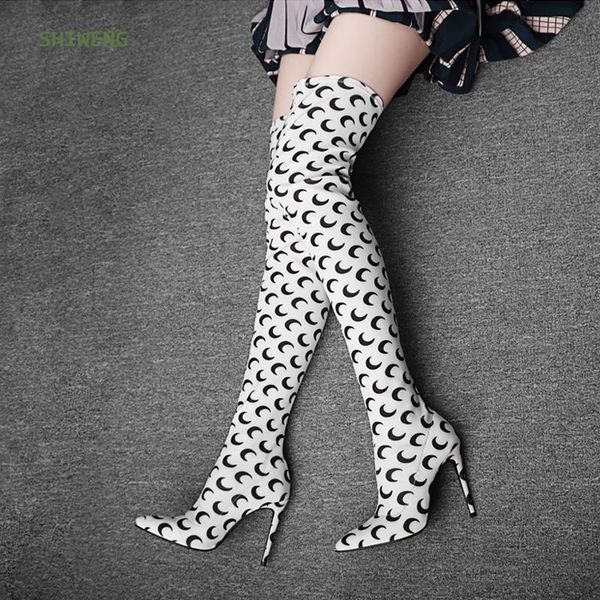 boots elastic fabric women over the knee high heels summer woman shoes size 34-45, Black
boots elastic fabric women over the knee high heels summer woman shoes size 34-45, Black