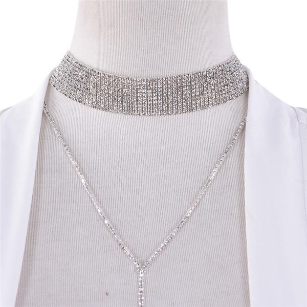chokers women t necklaces luxury choker necklace rhinestone pendant jewelry collar for, Golden;silver
chokers women t necklaces luxury choker necklace rhinestone pendant jewelry collar for, Golden;silver