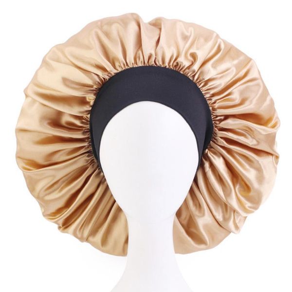 beanie/skull caps large satin bonnet for women sleep cap big size head cover hair care wide band headwrap, Blue;gray
beanie/skull caps large satin bonnet for women sleep cap big size head cover hair care wide band headwrap, Blue;gray