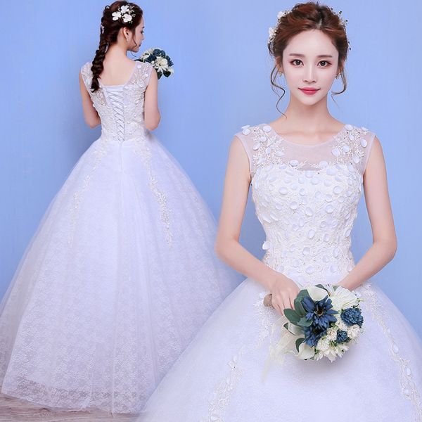 wedding 2021 spring and summer korean shoulder pregnant woman large petal bride wedding drs, White
wedding 2021 spring and summer korean shoulder pregnant woman large petal bride wedding drs, White