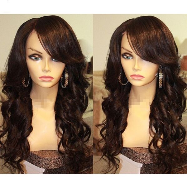 natural wave front human full lace wig bangs unprocessed brazilian virgin wigs black women with baby hair, Black;brown
natural wave front human full lace wig bangs unprocessed brazilian virgin wigs black women with baby hair, Black;brown