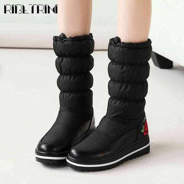 boots lady wees round toe platform patchwork casual shoes fashion mid calf women rose floral winter boots, Black
boots lady wees round toe platform patchwork casual shoes fashion mid calf women rose floral winter boots, Black