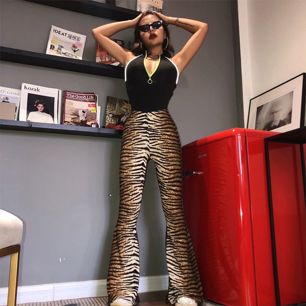 high waist leopard print flare leggings autumn winter women fashion bodycon trousers club pants 210412, Black;white
high waist leopard print flare leggings autumn winter women fashion bodycon trousers club pants 210412, Black;white