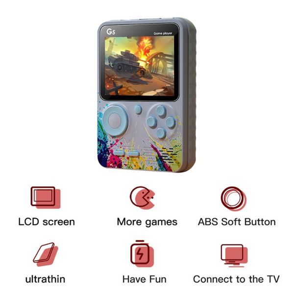 portable game players g5 mini retro video gaming console handheld pocket kids player with 500 games
portable game players g5 mini retro video gaming console handheld pocket kids player with 500 games
