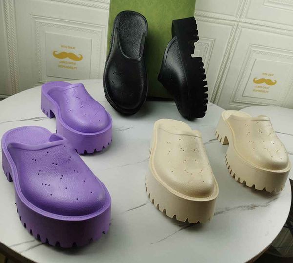 women luxury designer sandals fashion letter hollow summer slipper 5cm platform hole shoes size 35-41 xx-0386, Black
women luxury designer sandals fashion letter hollow summer slipper 5cm platform hole shoes size 35-41 xx-0386, Black