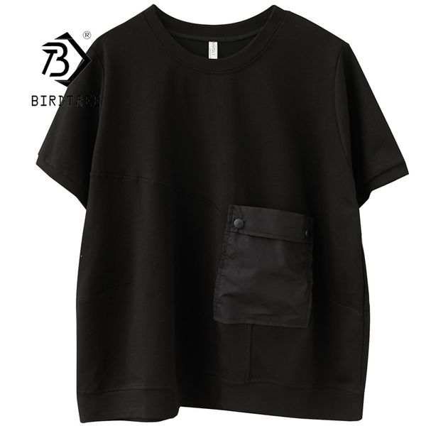 summer women's cotton solid patchwork pocket shirt o neck office all match tees short sleeve t-shirt loose lady t12902x 210419, White
summer women's cotton solid patchwork pocket shirt o neck office all match tees short sleeve t-shirt loose lady t12902x 210419, White
