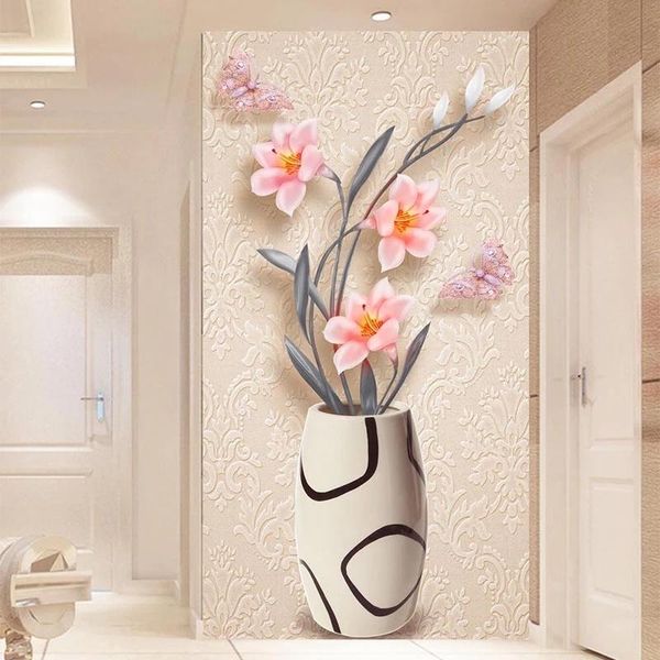 custom 3d self adhesive wallpaper modern fashion simple flower vase murals living room el entrance backdrop decor waterproof wallpapers
custom 3d self adhesive wallpaper modern fashion simple flower vase murals living room el entrance backdrop decor waterproof wallpapers