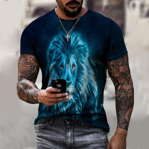 men's t-shirts summer 3d print t-shirt o-neck domineering lion animal short sleeve male clothes street fashion casual t shirt, White;black
men's t-shirts summer 3d print t-shirt o-neck domineering lion animal short sleeve male clothes street fashion casual t shirt, White;black
