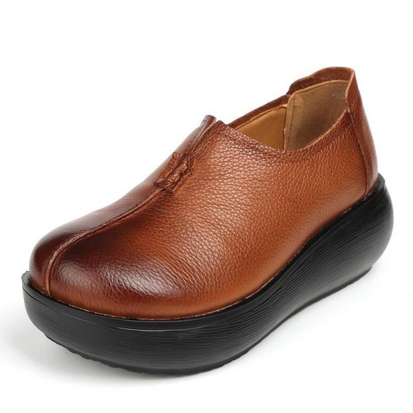 dress shoes women's spring 2021 genuine leather thick-soled retro casual round toe sponge bottoms, Black
dress shoes women's spring 2021 genuine leather thick-soled retro casual round toe sponge bottoms, Black