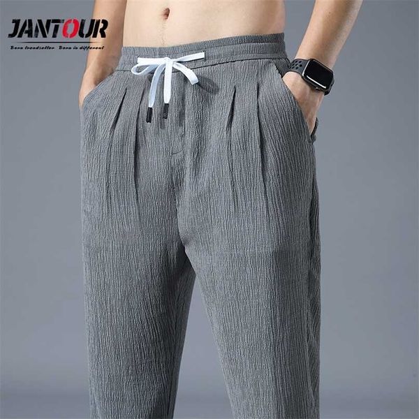 brand streetwear summer thin hip hop harem pants men gray casual pants trousers joggers drop 211201, Black 
brand streetwear summer thin hip hop harem pants men gray casual pants trousers joggers drop 211201, Black