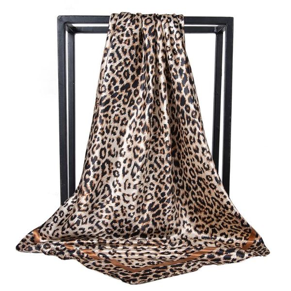 scarves silk scarf headwraps for women fashion leopard foulard satin shawl scarfs big size 90*90cm square hair / head bandana, Blue;gray
scarves silk scarf headwraps for women fashion leopard foulard satin shawl scarfs big size 90*90cm square hair / head bandana, Blue;gray
